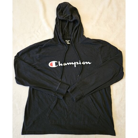 Champion!! Mens Mid-Weight Hooded Jersey T-shirt Kangaroo Pocket! - Picture 1 of 7
